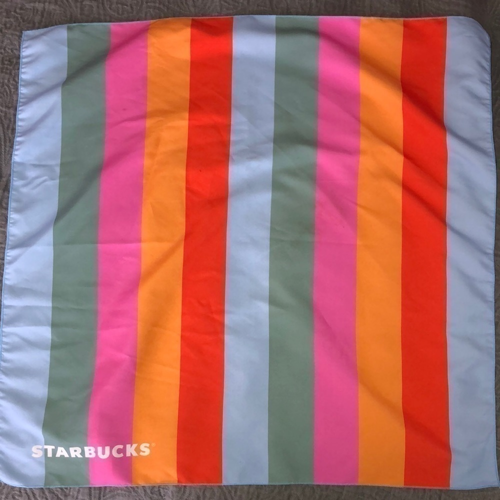 ✨RARE✨2019 STARBUCKS PRIDE 🌈 FLAG/ SCARF